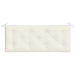 vidaXL Coussin de banc de jardin crème mélangé 120x50x7 cm tissu
