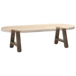 vidaXL Pieds de table basse en forme de A  2 pièces  30 x (30-31) cm  acier