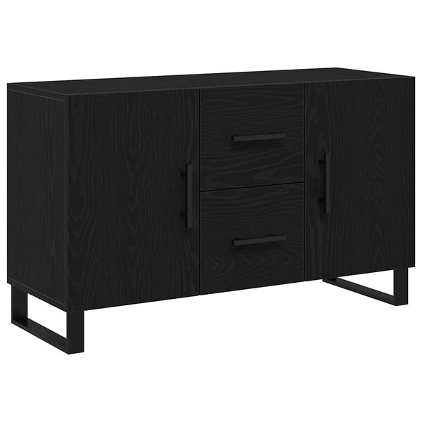 vidaXL Buffet Chêne noir 100 x 36 x 60 cm Bois d'ingénierie