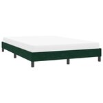 vidaXL Cadre de lit sans matelas vert foncé 160x220 cm velours