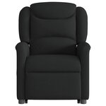 vidaXL Fauteuil inclinable électrique noir tissu
