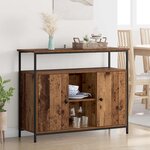 vidaXL Buffet Bois Ancien 100 x 35 x 80 cm Bois d'ingénierie