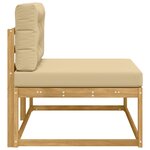 vidaXL Canapé d'extérieur en bout Blanc 115 x 83 x 73 cm Polyester