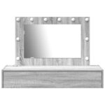 vidaXL Table de Toilette Gris 100 x 40 x 70 cm Bois d'ingénierie