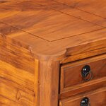 vidaXL Bureau avec tiroirs 110x50x76 cm bois d'acacia solide