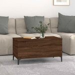 vidaXL Table basse Chêne marron 90x44 5x45 cm Bois d'ingénierie