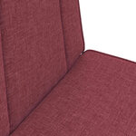 vidaXL Fauteuil de sol ajustable Bordeaux Tissu