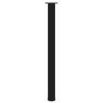 vidaXL Pieds de table de bar 4 pièces Noir 110-112 cm Acier
