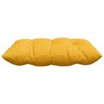 vidaXL Coussins de siège 4 Pièces Jaune clair 40 x 40 x 6 cm