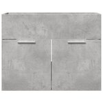 vidaXL Armoire d'évier Gris béton 60x38 5x46 cm Aggloméré