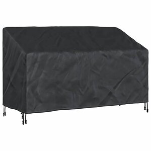 vidaXL Housse de banc de jardin Noir 165 x 70 x 65 / 94 cm Tissu 600D