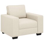 vidaXL Canapé Beige 100 x 77 x 82 cm Tissu en lin mélangé