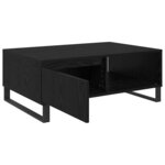 vidaXL Table basse Chêne noir 90 x 60 x 35 cm Bois d'ingénierie