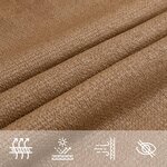 vidaXL Voile d'ombrage 160 g/m² Taupe 2x3 m PEHD