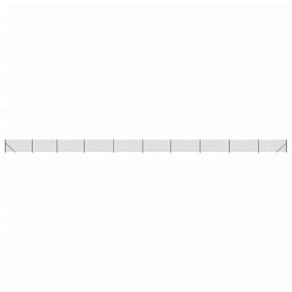 vidaXL Clôture en treillis métallique avec bride vert 1 1x25 m