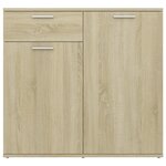 vidaXL Buffet chêne sonoma 80x36x75 cm bois d'ingénierie