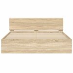 vidaXL Cadre de lit sans matelas chêne sonoma 140x200 cm