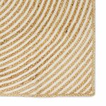 vidaXL Tapis Naturel et Blanc 200 x 200 cm Jute