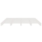 vidaXL Lit de palette blanc 135x190 cm Bois de pin massif Double
