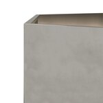 vidaXL Jardinière hexagone 138x120x45 cm acier inoxydable