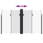vidaXL Auvent latéral rétractable blanc 200x1000 cm
