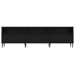 vidaXL Meuble TV noir 150x30x44 5 cm bois d'ingénierie