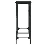vidaXL Table console noir 140x29x75 cm bois d'ingénierie