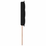 vidaXL Tête de lit Hauteur réglable avec tête de lit Noir 90 cm tissu
