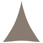 vidaXL Voile de parasol tissu oxford triangulaire 4x5x5 m taupe