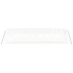 vidaXL Serre avec cadre en acier blanc 24 m² 8x3x2 m