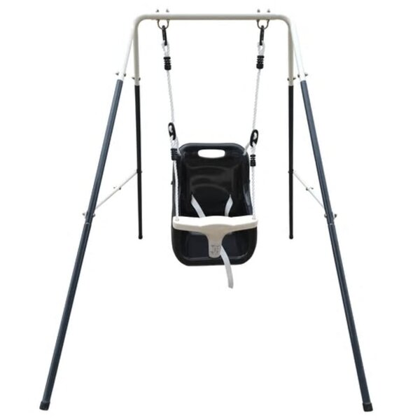 AXI Balançoire siège pour bébé Métal 146x94x118 cm Anthracite et crème