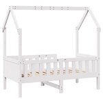 vidaXL Cadre de lit d'enfants forme de maison sans matelas pin