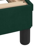 vidaXL Lit avec matelas vert foncé 180x200 cm velours