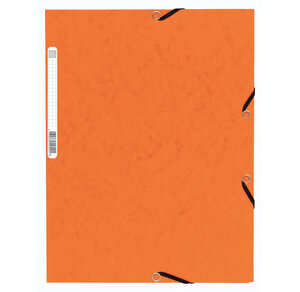 Chemise 3Rabat 4 5/10ème ELAST+ETIQ-ORANGE EXACOMPTA