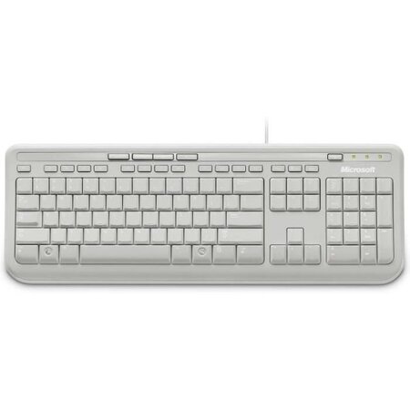 Microsoft Clavier Wired Keyboard 600 Blanc