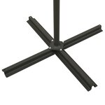 vidaXL Parasol déporté avec mât et lumières LED Sable 300 cm