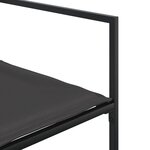 vidaXL Ensemble à manger de jardin avec coussins 9 Pièces noir textilène