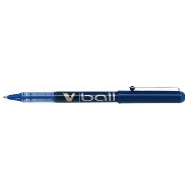 Stylo roller V Ball VB5 Encre liquide pointe métal Fine Bleu x 12 PILOT