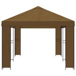 vidaXL Abri de jardin 6 x 3 m Taupe Polyester et Acier 190 gsm