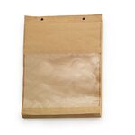 Sac papier liassé avec fenêtre 35 x 35 cm (lot de 1000)