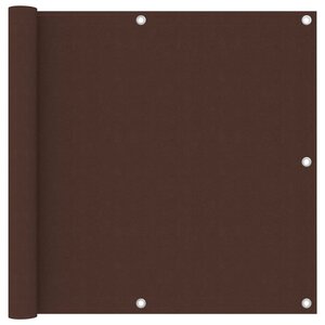 vidaXL Écran de balcon Marron 90x300 cm Tissu Oxford
