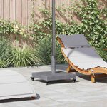 vidaXL Socles de parasol d'extérieur Bois foncé 45 x 45 x 32 cm