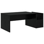 vidaXL Table basse Chêne noir 90 x 45 x 35 cm Bois d'ingénierie