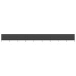 vidaXL Paravent 9 panneaux Tissu 1200 x 80 cm Anthracite