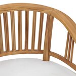 vidaXL Chaises de jardin avec coussins lot de 2 Bois de teck solide
