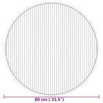 vidaXL Tapis rond naturel 80 cm bambou