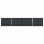 vidaXL Jardinière Anthracite 480 x 50 x 45 cm Acier galvanisé