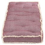 vidaXL Coussin de canapé palette Rouge bordeaux 120x40x7 cm