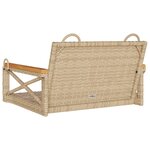 vidaXL Balancelle beige 63x62x40 cm résine tressée