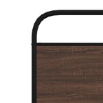 vidaXL Cadre de lit sans matelas 100x200 cm chêne marron